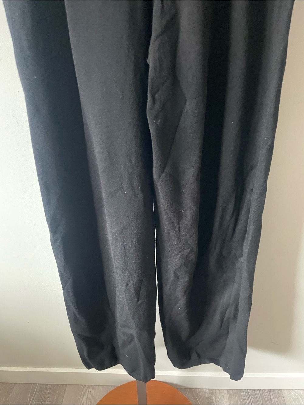 NEW Babaton The Group Sontag Knit Wide Leg Pant Black Long Longline Size Medium - Picture 5 of 8